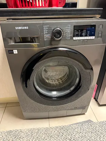 Samsung 8kg Front Load Washer (Hygiene Steam, Eco Bubble), Platinum Silver