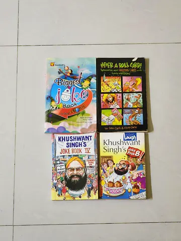 Set of 4 Joke Books (English) — Khushwant Singh & Assorted
