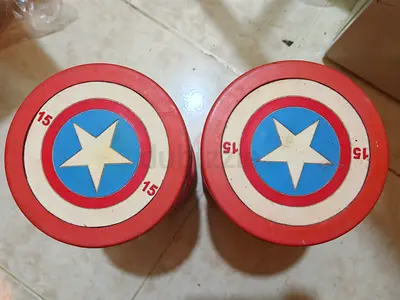 Pair.. Captain America style dumbbells (full metal 15kg) .. Price can be slightly negotiate..