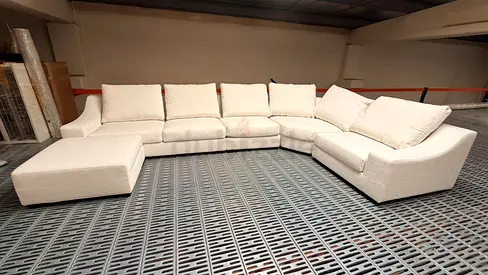 Premium quality indigo living brand corner sofa with ottoman