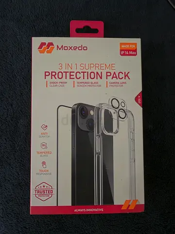 Maxedo 3-in-1 Protection Pack (Case + Screen + Camera Lens) - Brand New