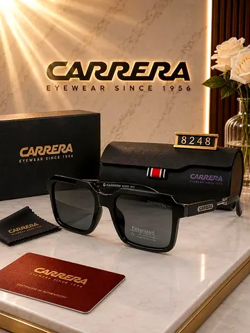 Polarized Sunglasses with Case and Box - Black