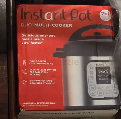 Instant Pot Duo 8-Quart Multi-Cooker (7-in-1) - Boxed. New. Unused. AED 295 Only!