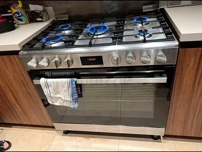 Bosch Stainless Steel 5-Burner Gas Range with Oven - Good Condition