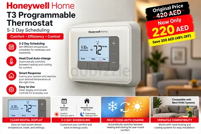 Honeywell Home T3 Programmable Thermostat RTH6360D