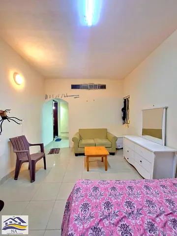 MONTHLY Spacious Studio Apartment | Central AC | Separate Kitchen | Family Building