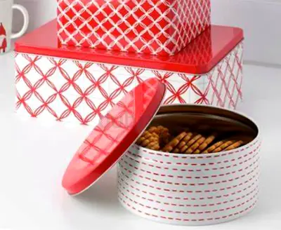 IKEA Vinterfest Set of 3 Festive Cake and Biscuit Tins BRAND NEW