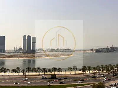 غرفة وصالة للايجار في الخان القصباء اطلالة بحرية مباشرة شقة جديدة بلكونتين وجيم ومسبح مجاني