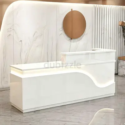 Minimalist Modern Reception Desk For Office Entrance