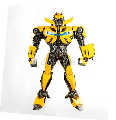 Bumblebee-Inspired Steel Sculpture – 235 cm – Real Vehicle Parts