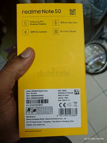 realme Note 50 (boxed) - Unused retail box