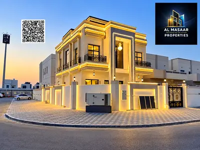 الزاهيه _ عجمان | تصميم كلاسيكي راقي | كورنر ~ تشطيب راقي ومميز | 6 غرف ماستر + روف | سعر يشمل رسوم التسجيل