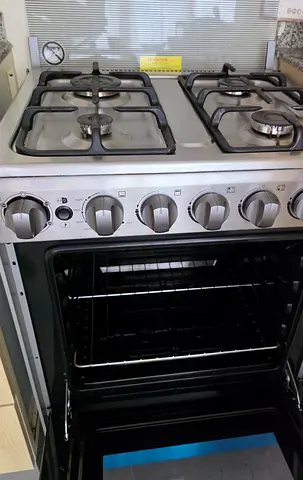 Stainless Steel 4-Burner Gas Cooker with Oven & Grill (60x60 cm) – Super Clean