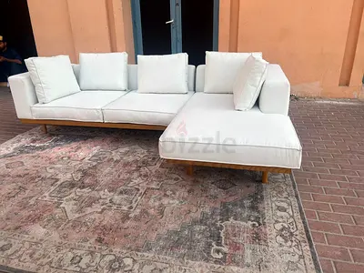Premium Quality West Elm New Port L Shape Sofa Beige