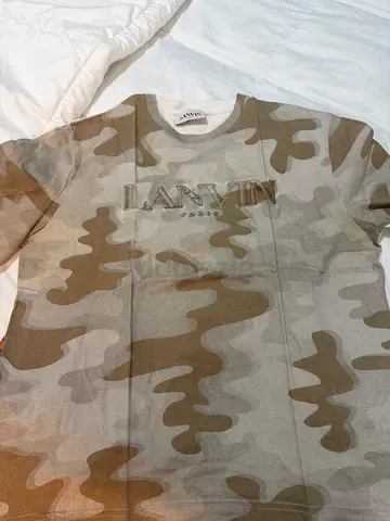 Lanvin Beige Cotton T-shirt, size xs/s