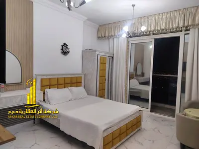 Studio with a fully separate kitchen, Fully furnished new, very elegant furniture, including all bills, with a gym, swimming pool, and private parking