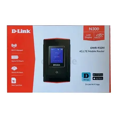 D-Link DWR-932M N300 4G LTE Mobile Router (Portable)