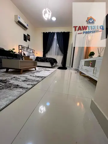 استوديو مفروش للإيجار الشهري في عجمان الروضة