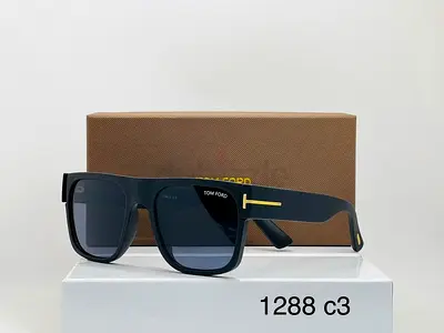 Tom Ford Flat Top Black Sunglasses with Case