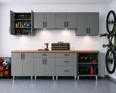 Custom Garage Cabinets & Storage Solutions Description: Looking for stylish and durable garage cabin