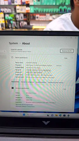 Windows 11 Laptop - System Info Screenshot (For Parts or Repair)