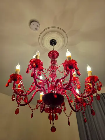 Red chandelier
