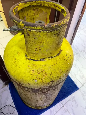 Yellow LPG Gas Cylinder - Sharjah