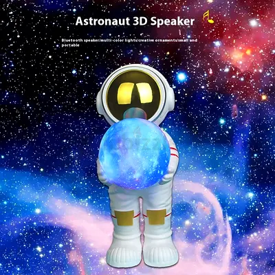 Astronaut Galaxy Projector Night Light with Bluetooth Speaker