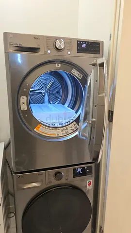 LG Front Load Washer and Dryer  (9kg) - Silver good working condition