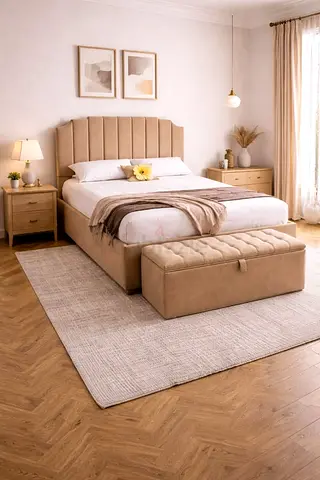 Brand New 160*200 single size bed with crown headboard