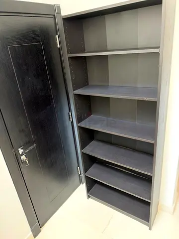 Tall Black Storage Cabinet / Shelving Unit 2 available