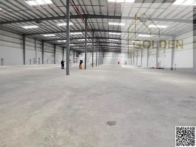 AED 30 per Sq. Ft. Annually | Warehouse on Sheikh Mohammed Bin Zayed Road | Spacious Interlock-Paved Setback