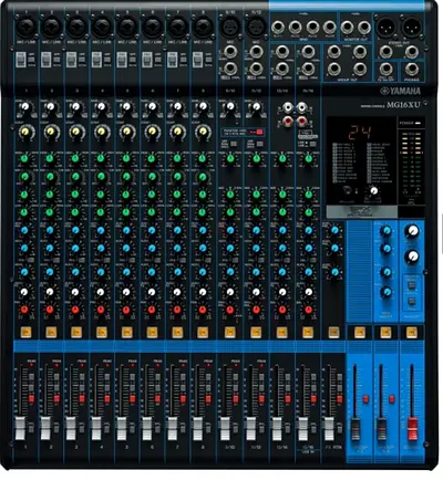 Yamaha MG16XU 16-Channel Mixer — Good Working Condition