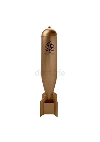 Armand de Brignac-Inspired Metal Rocket Sculpture – Gold