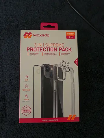 Moxedo 3-in-1 Supreme Protection Pack for iPhone 14 (Clear) - New in Box