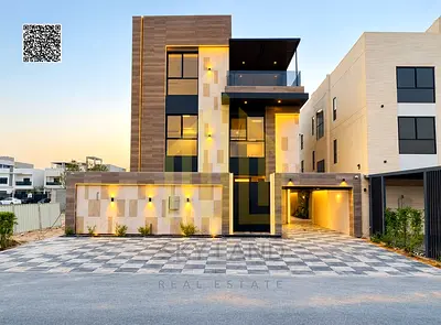 An upscale villa with a unique design, featuring a swimming pool, two floors, and a rooftop terrace. Includes electricity, water, and air conditioning