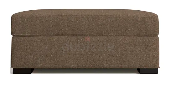 Crate and Barrel Deep Storage Ottoman
