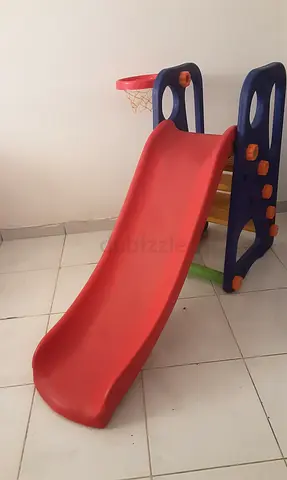 Fun Kids Play Slide & Basketball Hoop Set – Indoor/Outdoor Use