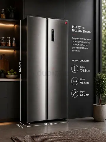 FOR SALE: HOOVER AMERICAN-STYLE REFRIGERATOR