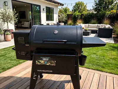 Pit Boss Navigator 850 Pellet Grill - Wood Pellet Smoker BBQ - USA Brand