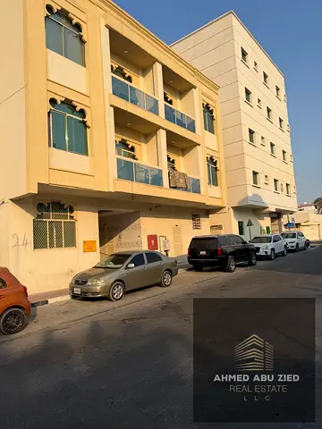 For Sale - Investment Building - Al Nuaimiya 1 - Ajman. Details: Location - Al Nuaimiya 1, second row from Kuwait Street; corner plot (second corner).