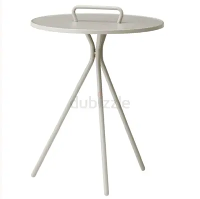 BoConcept White Metal Side Table Indoor Outdoor BRAND NEW