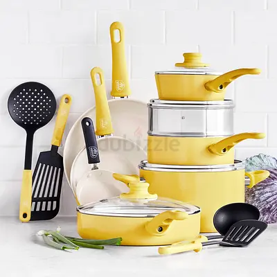 GreenLife 16-piece Soft Grip Cookware Set (new in box) Worth Over AED 1,000 Going For Just AED 490.