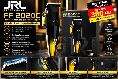 JRL Professional FF 2020C Cordless Hair Clipper – Premium Barber & Grooming Tool