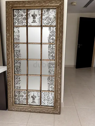 Large Ornate Antique-Style Decorative Wall Mirror (Full-Length)