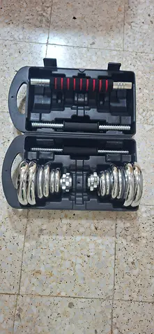 Adjustable dumbbell 20kg set gym fitness