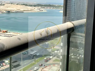 غرفة وصالة للايجار في الممزر شارع التعاون بالقرب من مخرج دبي مع بلكونة وجيم وموقف مجاني وصيانة مجانية