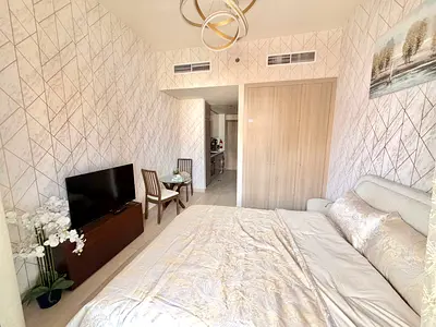 LUXURY FULLY FURNISHED STUDIO | STUNNING LAGOON VIEW | AED 45K IN 2 CHEQUES | AED 48K IN 4 CHEQUES