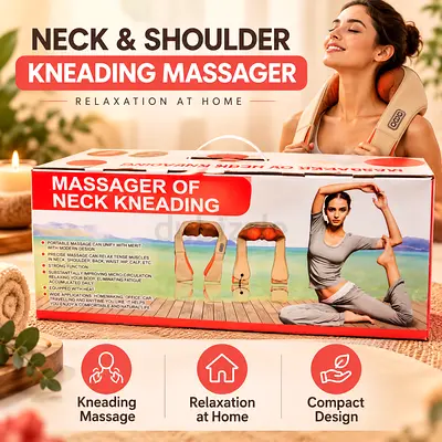 Neck & Shoulder Kneading Massager - Portable Relaxation Device (Like New)