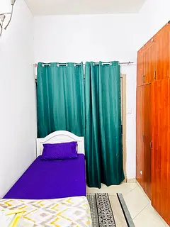 Partition with attached balcony for rent near burjman mall only 2000 pm including dewa WiFi